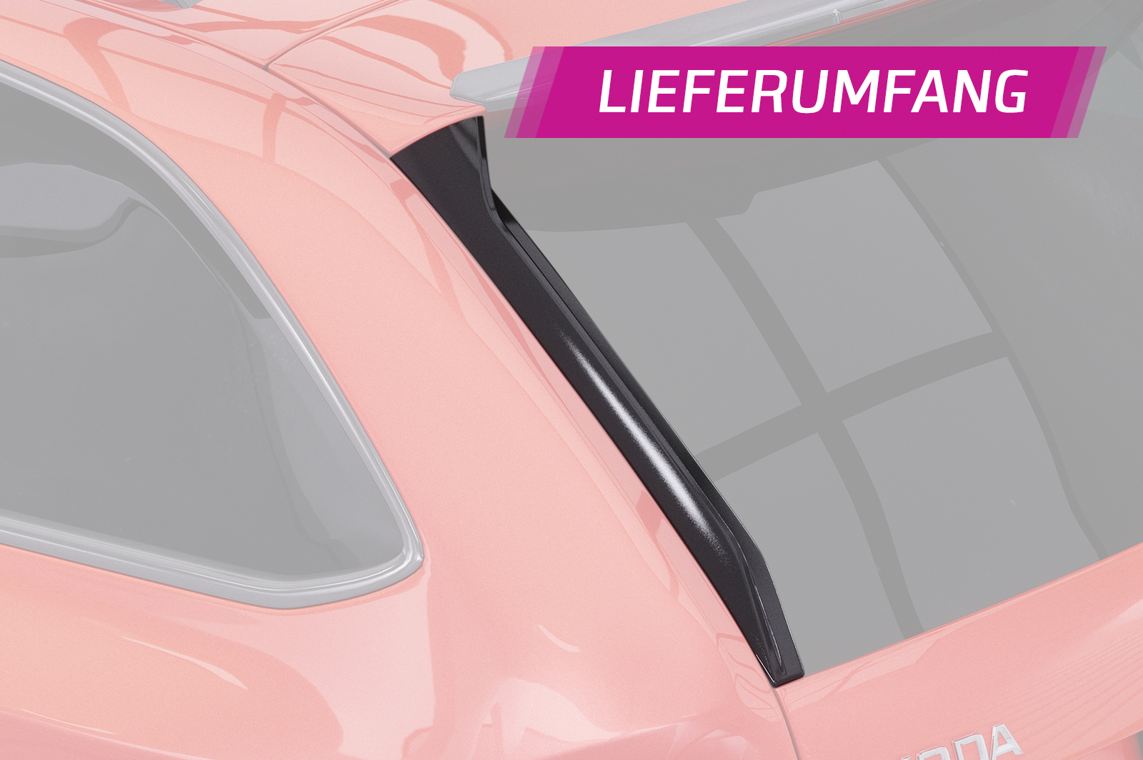 Becquet / Extension CAP pour Skoda Octavia III Typ 5E RS break (2012-2019) - Fabriqué en ABS (6 finitions au choix)