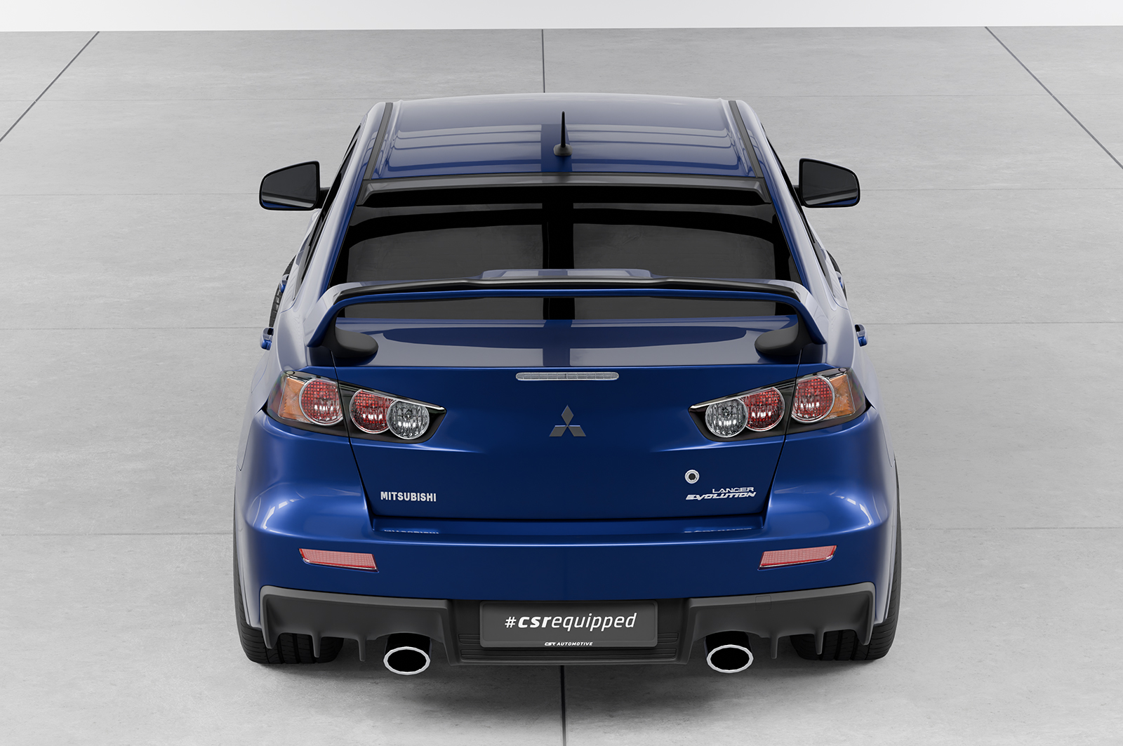 Becquet / Extension CAP pour Mitsubishi Lancer Evolution X toutes carrosseries (2009-2016) - Fabriqué en ABS (6 finitions au choix)