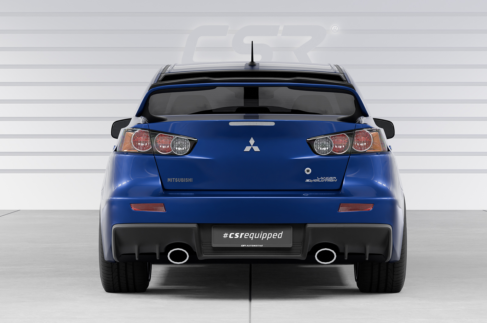 Becquet / Extension CAP pour Mitsubishi Lancer Evolution X toutes carrosseries (2009-2016) - Fabriqué en ABS (6 finitions au choix)