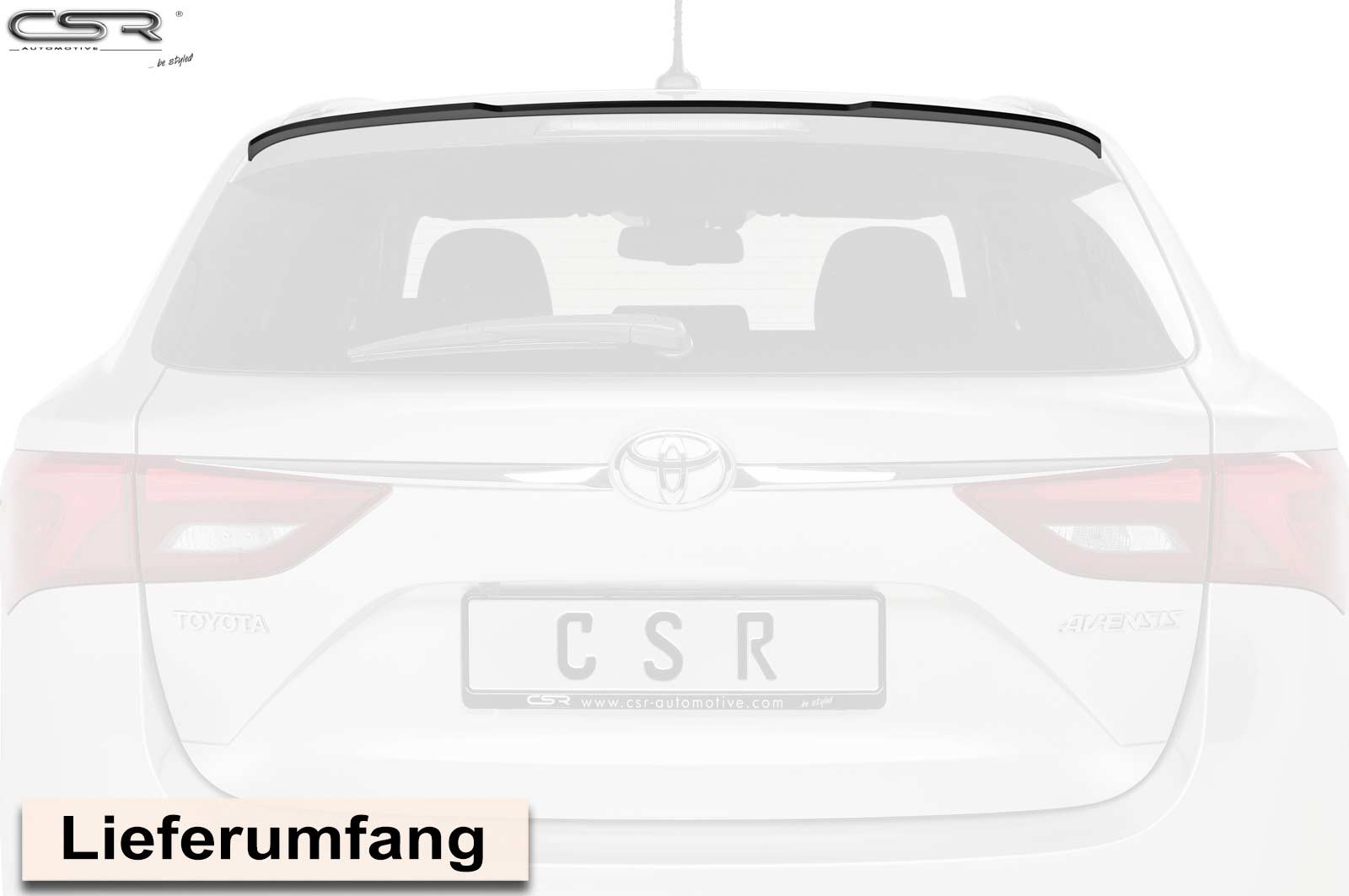 Becquet / Extension CAP pour Toyota Avensis (T27) break (2015-2018) - Fabriqué en ABS (6 finitions au choix)