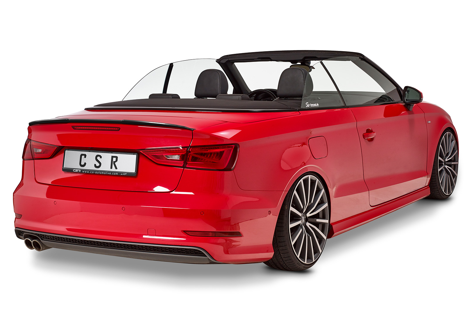 Becquet / Extension CAP pour Audi A3 8V cabriolet / coupé (depuis 01/2014) - Fabriqué en ABS (6 finitions au choix)