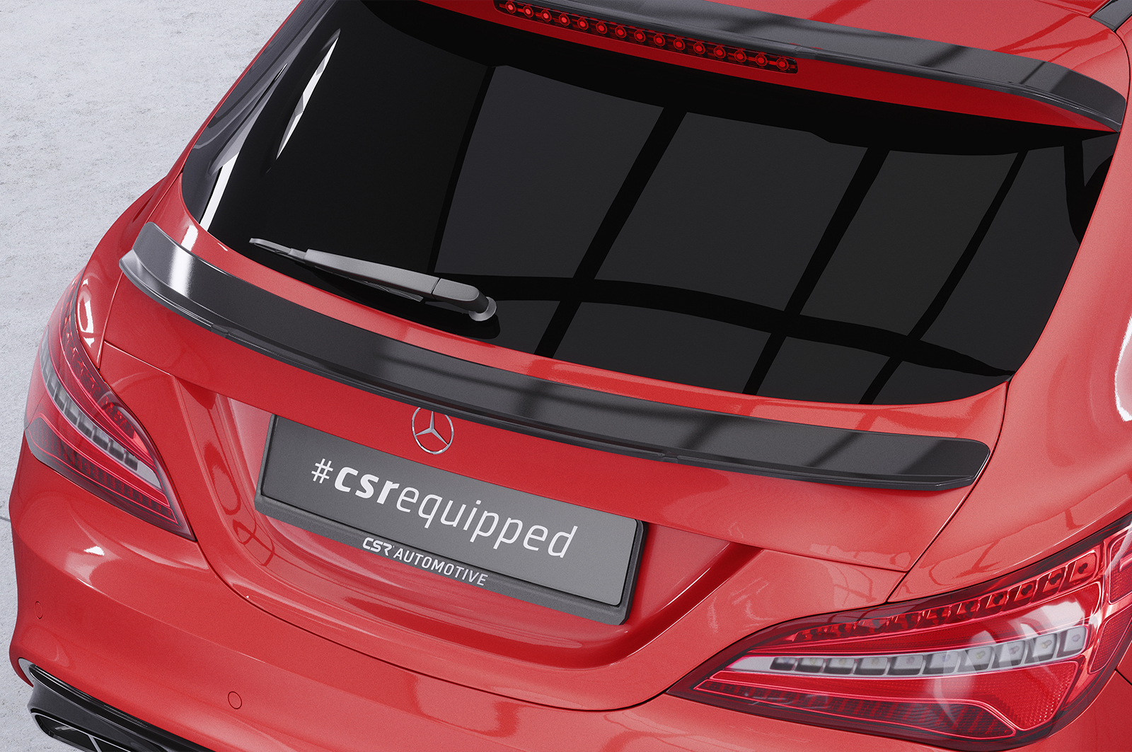 Becquet / Extension CAP pour Mercedes-Benz CLA X117 Shooting Brake (auch AMG et AMG-Line) (2014-2018) - Fabriqué en ABS (6 finitions au choix)