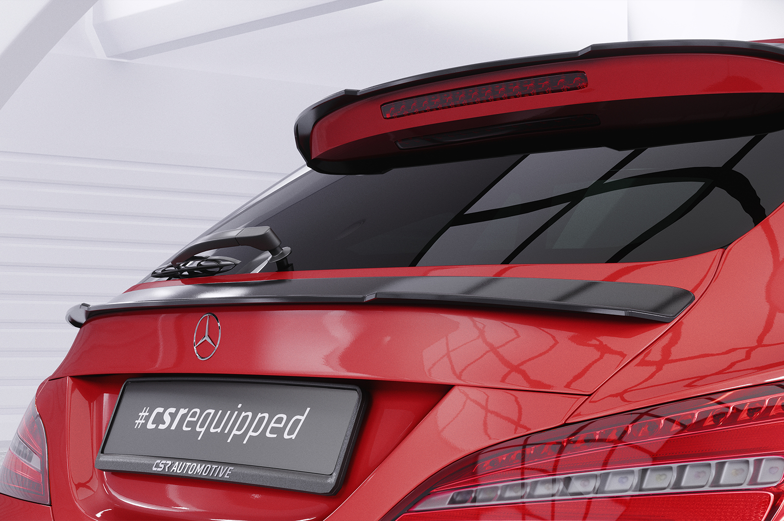 Becquet / Extension CAP pour Mercedes-Benz CLA X117 Shooting Brake (auch AMG et AMG-Line) (2014-2018) - Fabriqué en ABS (6 finitions au choix)