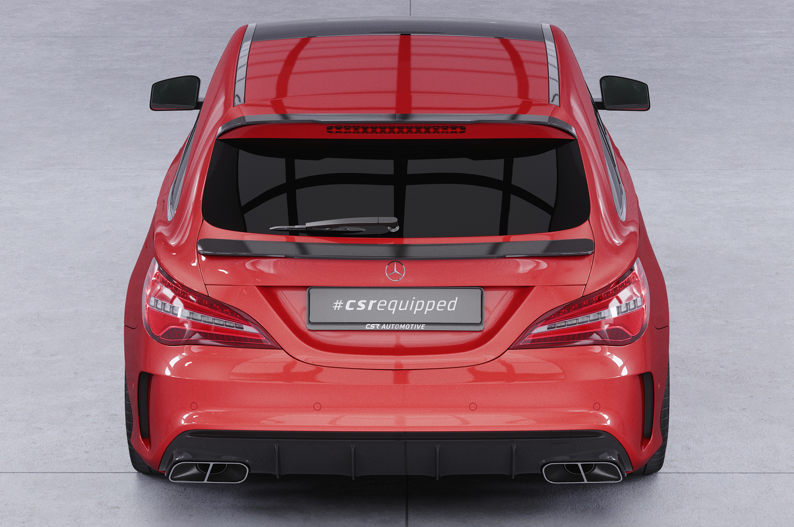 Becquet / Extension CAP pour Mercedes-Benz CLA X117 Shooting Brake (auch AMG et AMG-Line) (2014-2018) - Fabriqué en ABS (6 finitions au choix)