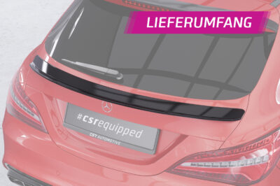 Becquet / Extension CAP pour Mercedes-Benz CLA X117 Shooting Brake (auch AMG et AMG-Line) (2014-2018) - Fabriqué en ABS (6 finitions au choix)