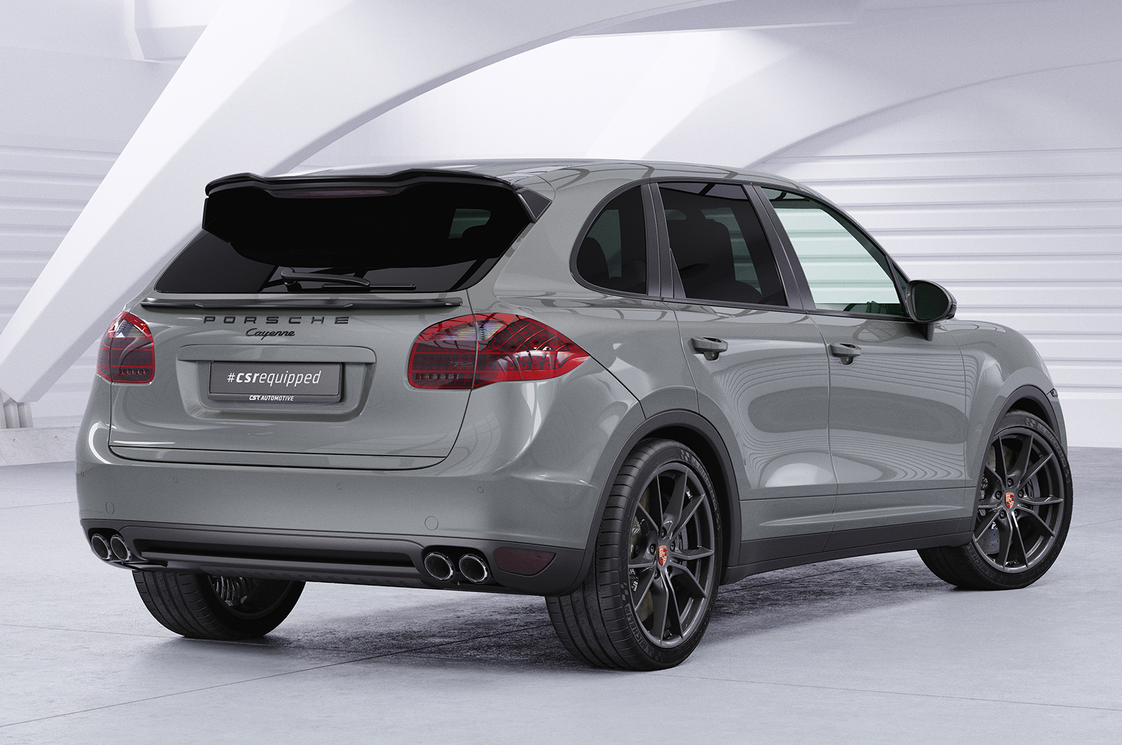 Becquet / Extension CAP pour Porsche Cayenne Typ 92A toutes carrosseries (préfacelift) (2010-2015) - Fabriqué en ABS (6 finitions au choix)
