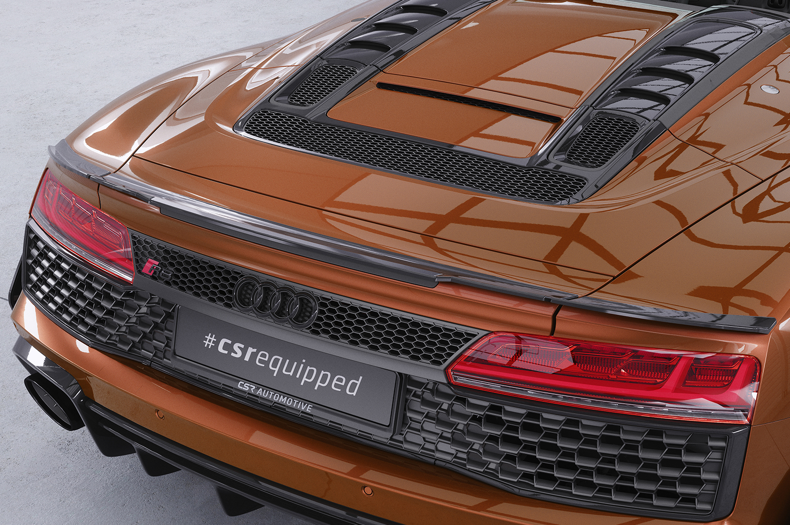Becquet / Extension CAP pour Audi R8 4S Spyder (depuis 2015) - Fabriqué en ABS (6 finitions au choix)