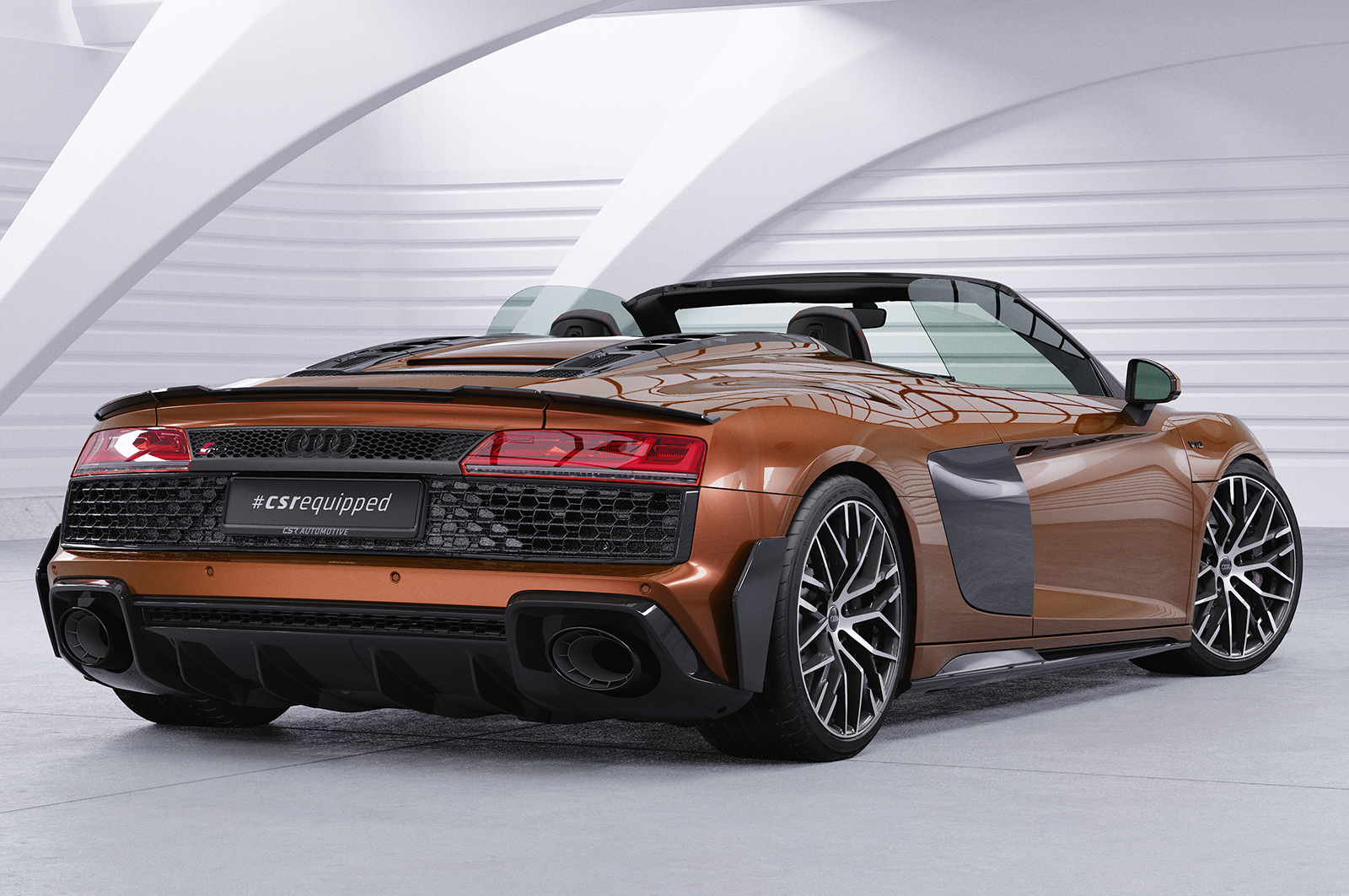 Becquet / Extension CAP pour Audi R8 4S Spyder (depuis 2015) - Fabriqué en ABS (6 finitions au choix)