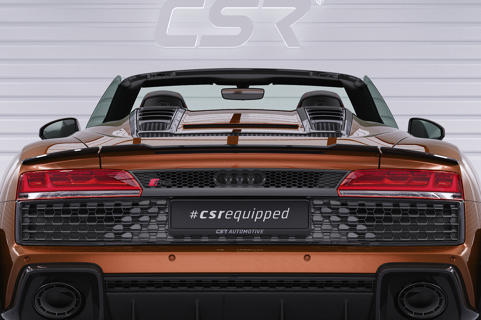 Becquet / Extension CAP pour Audi R8 4S Spyder (depuis 2015) - Fabriqué en ABS (6 finitions au choix)