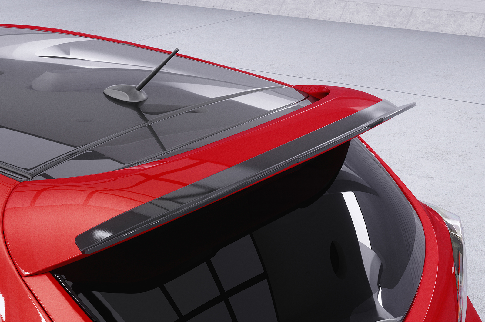 Becquet / Extension CAP pour Mazda 3 (Typ BL) MPS (06/2009-10/2013) - Fabriqué en ABS (6 finitions au choix)