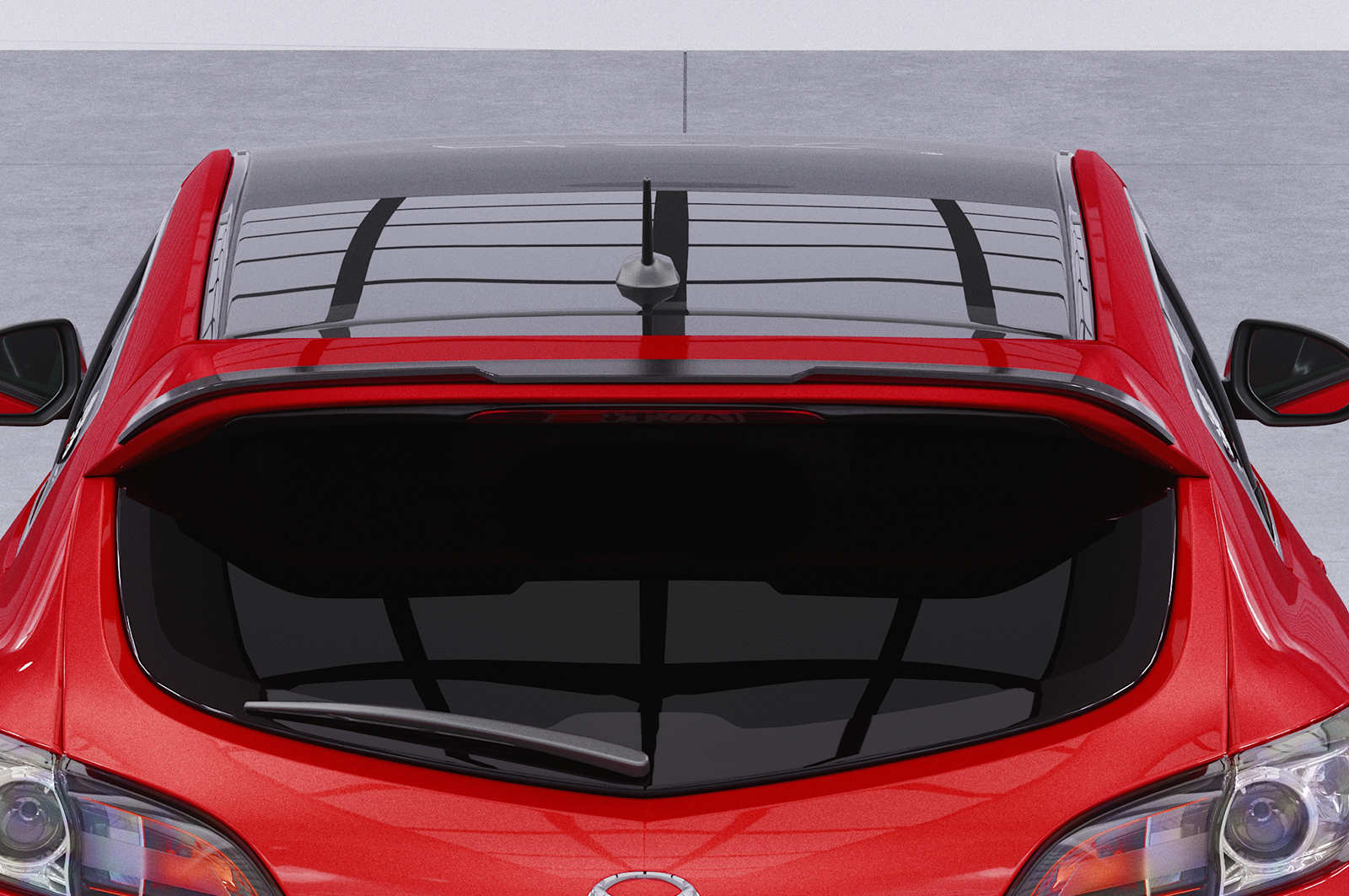 Becquet / Extension CAP pour Mazda 3 (Typ BL) MPS (06/2009-10/2013) - Fabriqué en ABS (6 finitions au choix)