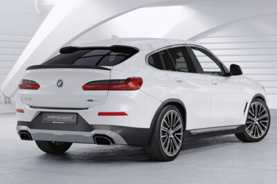 Becquet / Extension CAP pour BMW X4 G02 toutes carrosseries (incl. Pack M / M40i / M40d et M Competition) (depuis 2018) - Fabriqué en ABS (6 finitions au choix)