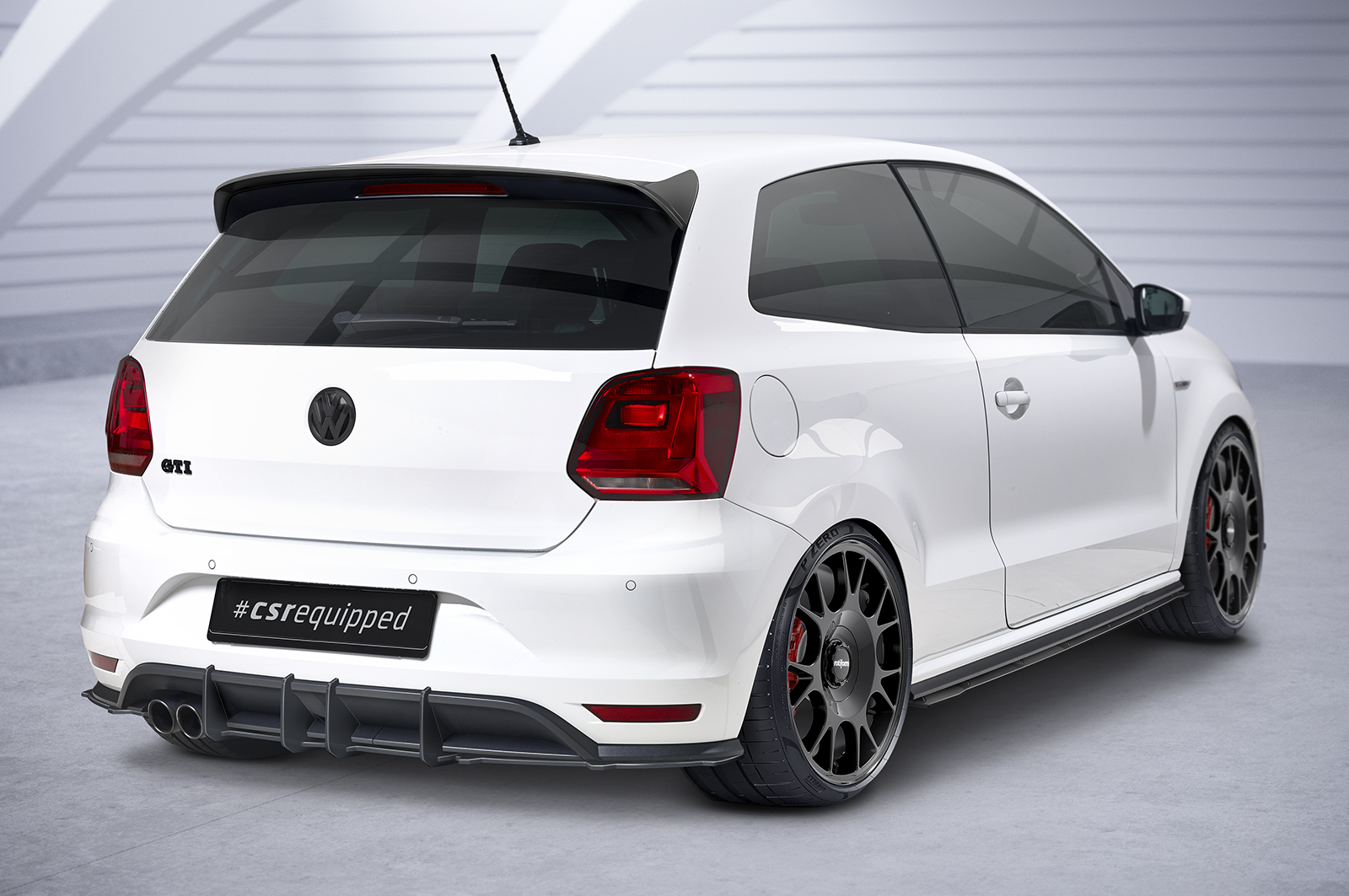 Becquet / Extension CAP pour VW Polo V (Typ 6C) GTI (facelift) (2014-2017) - Fabriqué en ABS (6 finitions au choix)