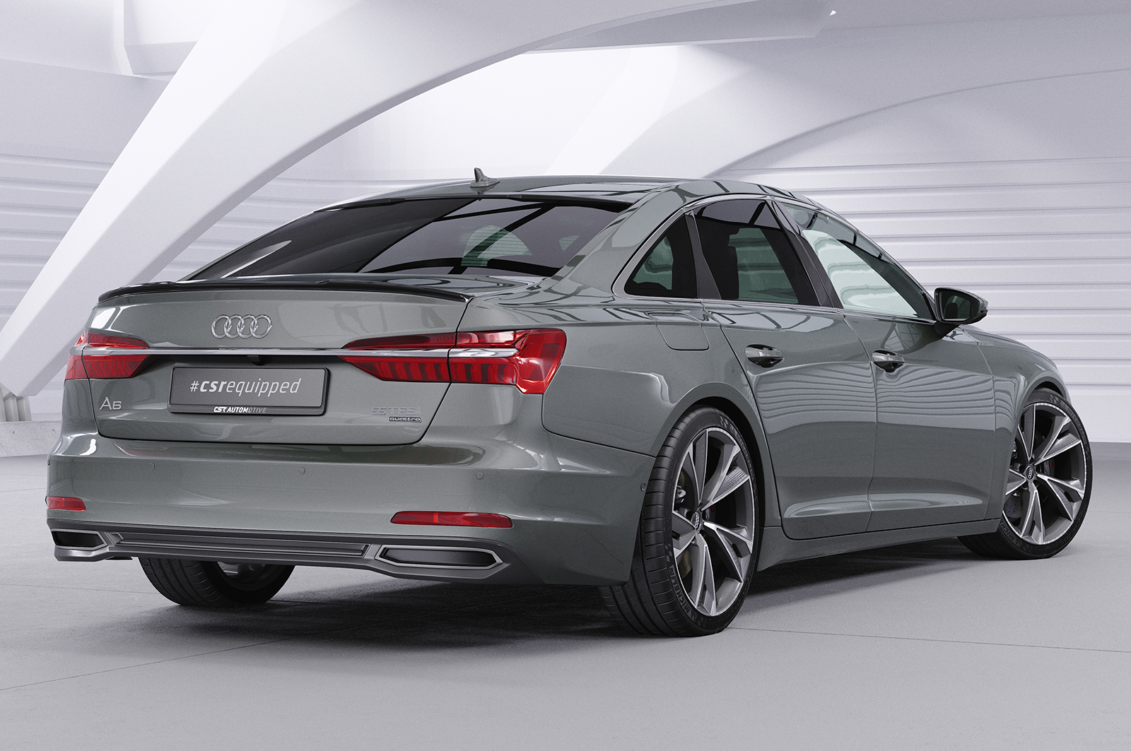 Cache de lunette arrière pour Audi A6 C8 (Typ 4K / F2) berline (depuis 2018) - Fabriqué en ABS (6 finitions au choix)