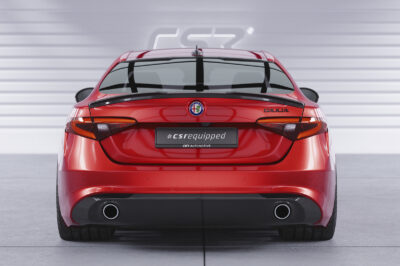 Cache de lunette arri&egrave;re pour Alfa Romeo Giulia (Typ 952) toutes carrosseries (depuis 2016) - Fabriqu&eacute; en ABS (6 finitions au choix)