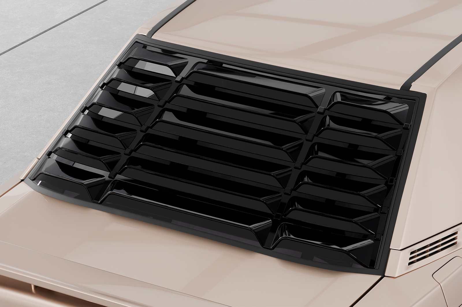 Cache de lunette arrière pour Mercedes-Benz W201 / 190er berline (1982-1993) - Fabriqué en ABS (6 finitions au choix)