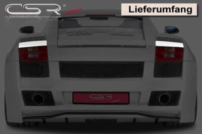 Paupières de phares arrières (la paire) pour Lamborghini Gallardo LP500 coupé / Spyder (2003-2008) - Fabriqué en ABS (à peindre)