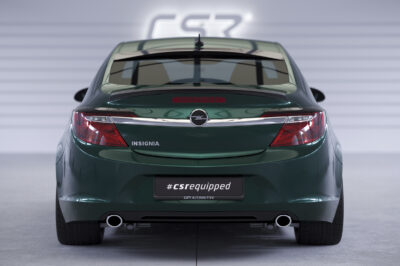 Paupières de phares arrières (la paire) pour Opel Insignia A 4 portes (6/2013-2017) - Fabriqué en ABS glossy (Noir brillant)
