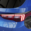 Paupières de phares arrières (la paire) pour Opel Grandland X  (depuis 10/2017) - Fabriqué en ABS glossy (Noir brillant)
