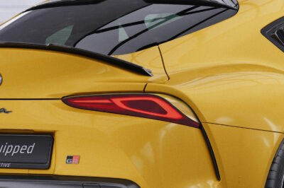 Paupières de phares arrières (la paire) pour Toyota GR Supra (A90) toutes carrosseries (depuis 2019) - Fabriqué en ABS glossy (Noir brillant)