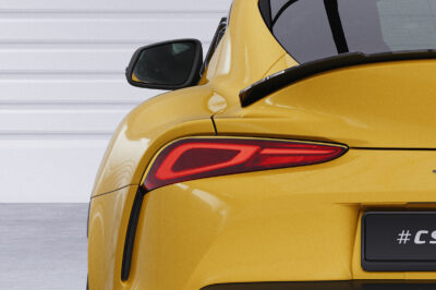 Paupières de phares arrières (la paire) pour Toyota GR Supra (A90) toutes carrosseries (depuis 2019) - Fabriqué en ABS glossy (Noir brillant)