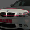 Paupières de phares avants (la paire) pour BMW Série 1 E81 / E82 / E87 / E88 E81 - 3 portes / E82 - coupé / E87 ? 5 portes / E88 - cabriolet (depuis 2004) - Fabriqué en ABS (à peindre)