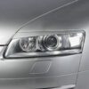Paupières de phares avants (la paire) pour Audi A6 C6 Typ 4F toutes carrosseries (depuis 2004) - Fabriqué en ABS (à peindre)