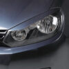 Paupières de phares avants (la paire) pour VW Golf 6 toutes carrosseries y compris Plus (2008-2012) - Fabriqué en ABS (à peindre)