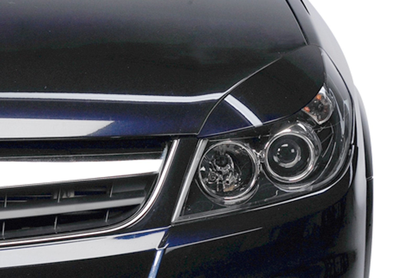 Paupières de phares avants (la paire) pour Opel Vectra C toutes carrosseries (facelift) (2005-2008) - Fabriqué en ABS (à peindre)