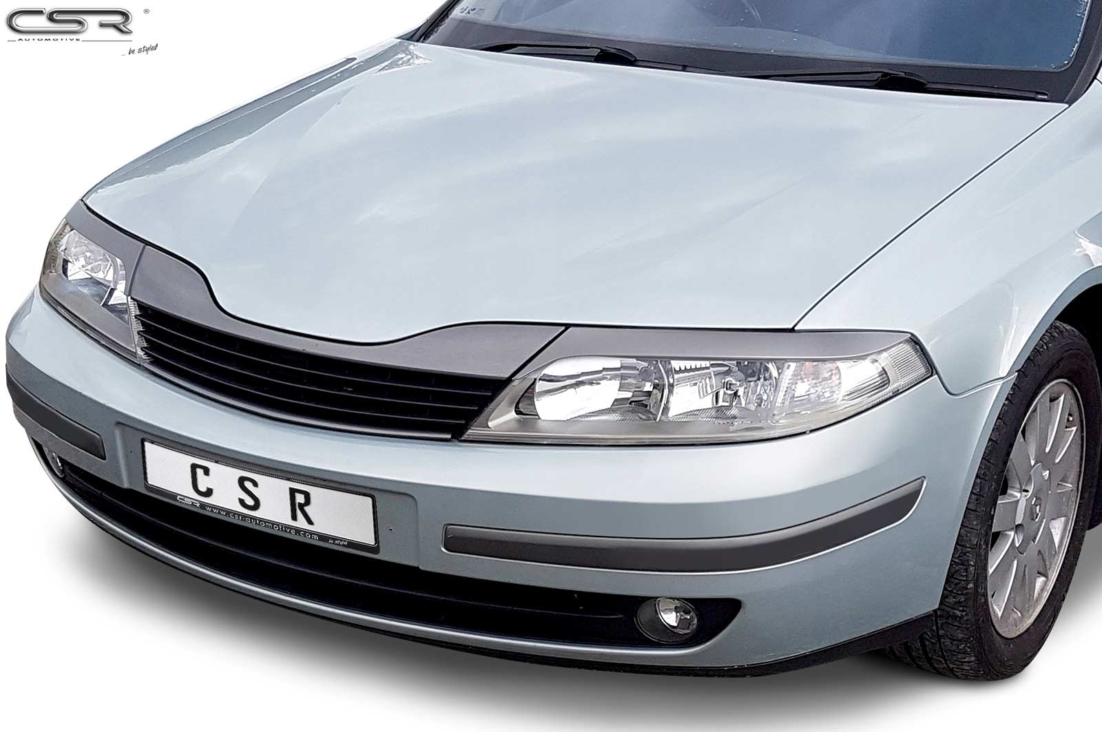 Paupières de phares avants (la paire) pour Renault Laguna 2 toutes carrosseries (2001-2005) - Fabriqué en ABS (à peindre)