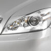 Paupières de phares avants (la paire) pour Skoda Octavia 2 Facelift toutes carrosseries (depuis 2009) - Fabriqué en ABS (à peindre)