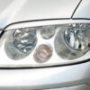 Paupières de phares avants (la paire) pour VW Touran toutes carrosseries (2003-2006) - Fabriqué en ABS (à peindre)