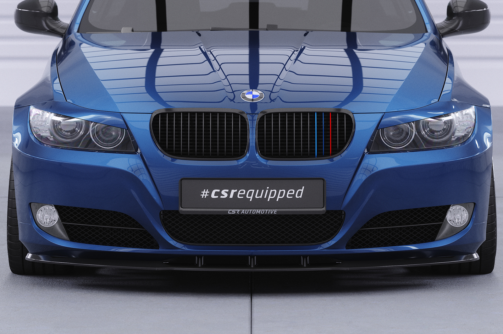 Paupières de phares avants (la paire) pour BMW Série 3 E90 / E91 berline / break (2005-2012) - Fabriqué en ABS (à peindre)