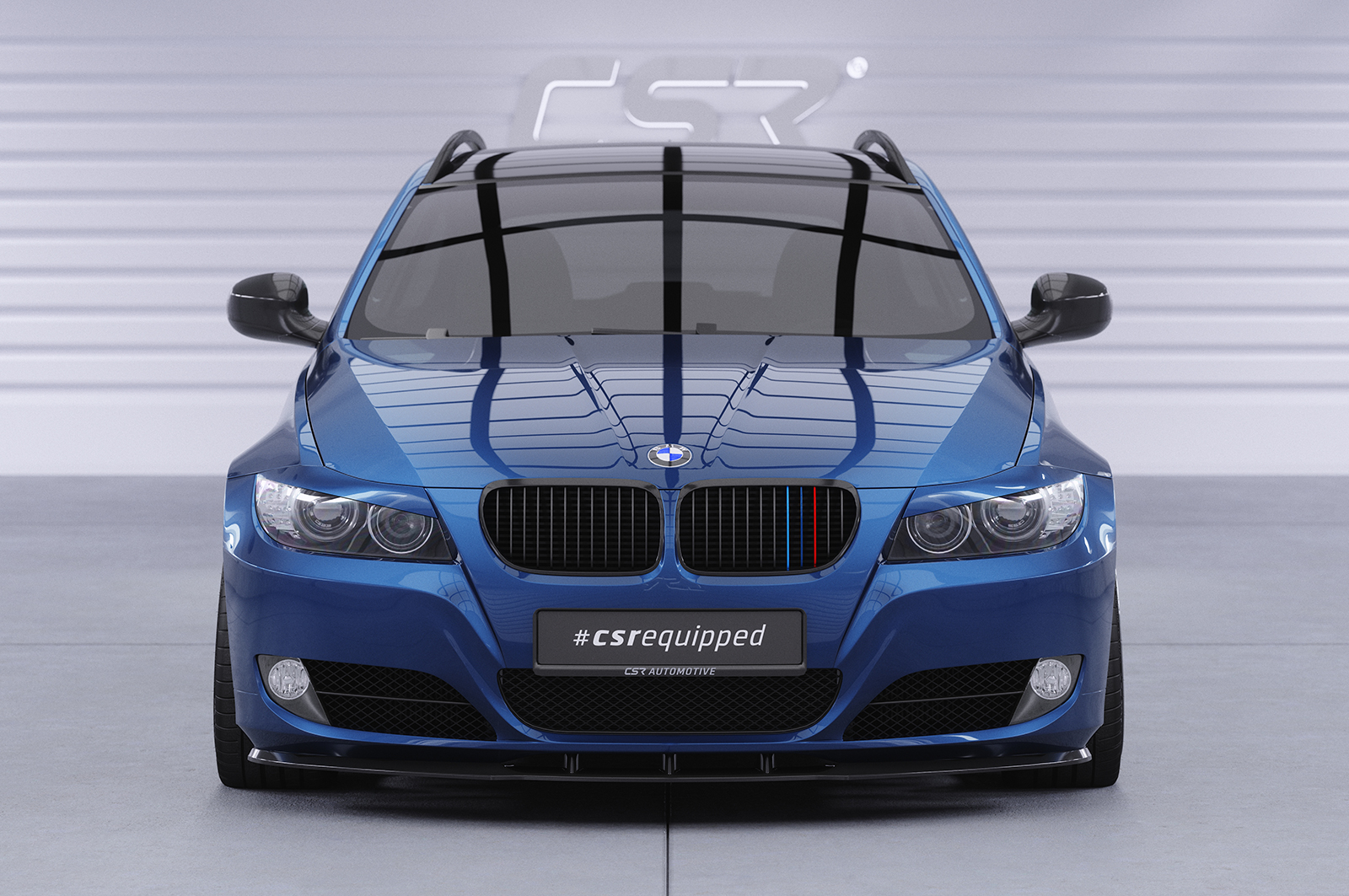 Paupières de phares avants (la paire) pour BMW Série 3 E90 / E91 berline / break (2005-2012) - Fabriqué en ABS (à peindre)