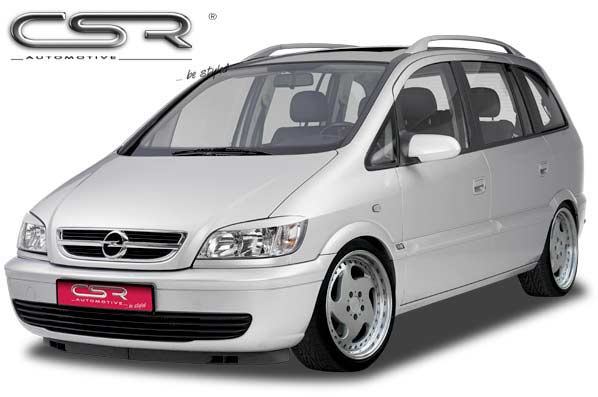 Paupières de phares avants (la paire) pour Opel Zafira A (1999-2005) - Fabriqué en ABS (à peindre)