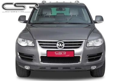 Paupières de phares avants (la paire) pour VW Touareg I (Typ 7L) toutes carrosseries (11/2006-2010) - Fabriqué en ABS (à peindre)