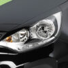 Paupières de phares avants (la paire) pour Kia Rio 3.Generation UB hatchback (depuis 2011) - Fabriqué en ABS (à peindre)