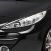 Paupières de phares avants (la paire) pour Peugeot 207 toutes carrosseries (2006-2012) - Fabriqué en ABS (à peindre)