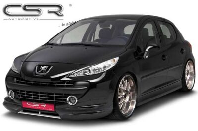Paupières de phares avants (la paire) pour Peugeot 207 toutes carrosseries (2006-2012) - Fabriqué en ABS (à peindre)