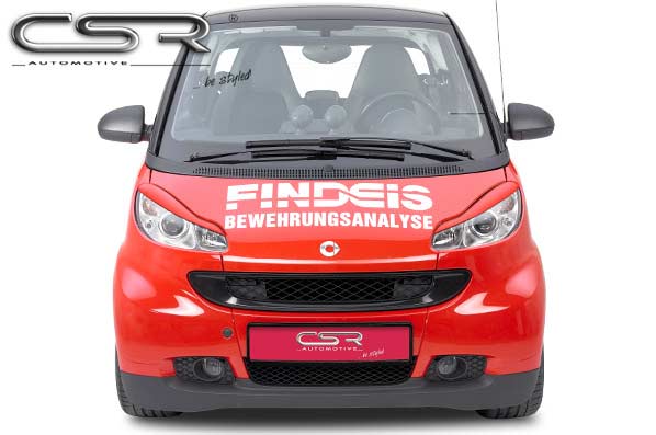 Paupières de phares avants (la paire) pour Smart fortwo 451 toutes carrosseries (depuis 2007) - Fabriqué en ABS (à peindre)