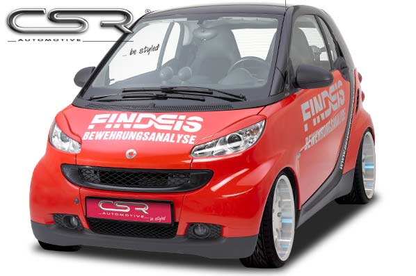 Paupières de phares avants (la paire) pour Smart fortwo 451 toutes carrosseries (depuis 2007) - Fabriqué en ABS (à peindre)