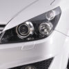 Paupières de phares avants (la paire) pour Opel Astra H toutes carrosseries (depuis 2004) - Fabriqué en ABS (à peindre)