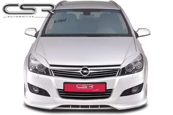 Paupières de phares avants (la paire) pour Opel Astra H toutes carrosseries (depuis 2004) - Fabriqué en ABS (à peindre)