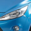 Paupières de phares avants (la paire) pour Ford KA RU8 hatchback (depuis 2009) - Fabriqué en ABS (à peindre)