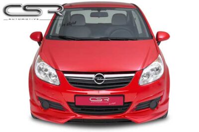 Paupières de phares avants (la paire) pour Opel Corsa D hatchback (2006-2010) - Fabriqué en ABS (à peindre)
