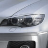 Paupières de phares avants (la paire) pour BMW X6 E71 coupé (2008-07/2012) - Fabriqué en ABS (à peindre)