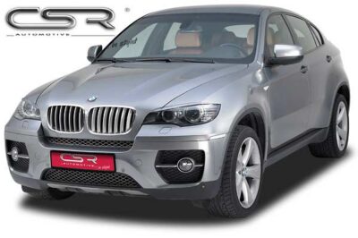 Paupières de phares avants (la paire) pour BMW X6 E71 coupé (2008-07/2012) - Fabriqué en ABS (à peindre)