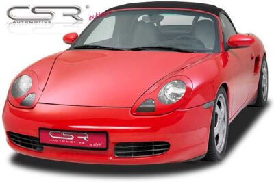 Paupières de phares avants (la paire) pour Porsche Boxster 986 Roadster (1996-2004) - Fabriqué en ABS glossy (Noir brillant)
