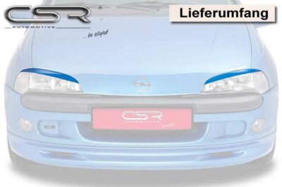 Paupières de phares avants (la paire) pour Opel Tigra A coupé (1994-2000) - Fabriqué en ABS (à peindre)