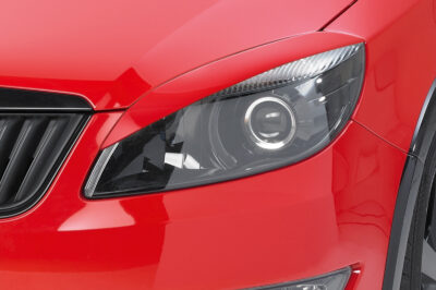 Paupi&egrave;res de phares avants (la paire) pour Skoda Roomster ab Facelift toutes carrosseries (depuis 2010) - Fabriqu&eacute; en ABS (&agrave; peindre)